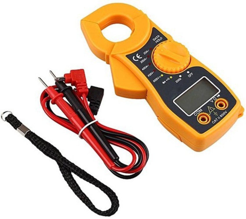 A to Z MT87 3 ½ Digits Portable LCD Mini Digital Clamp Meter Multimeter  Electric AC DC Current Voltage Tester Voltmeter Ammeter Ohmmeter Ampere Ohm