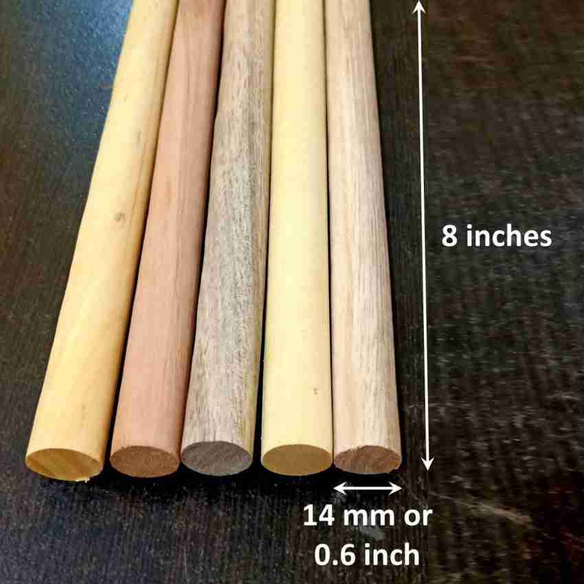 Wooden Dowel Rod, Wood Dowels For Crafting, 6 Wooden Dowel Rods 1