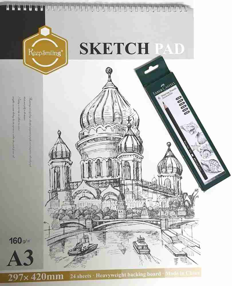 Professional Classy A3 A4 160 Drawing Sketch Book Gram Art