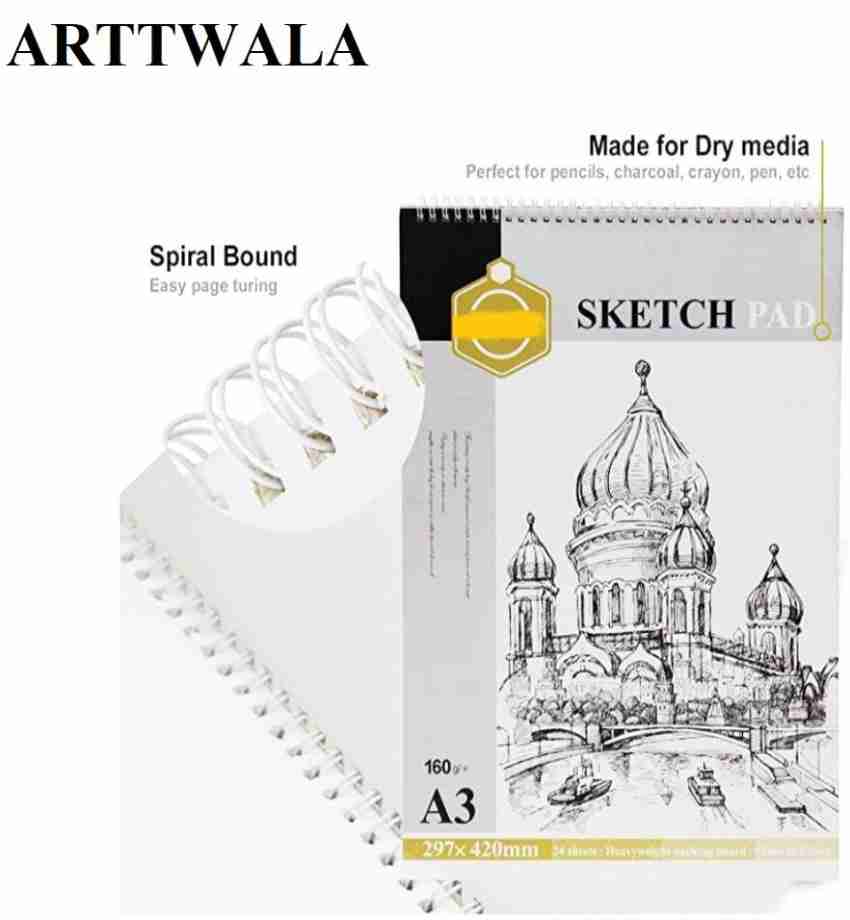 ORIGINAL) Pencil & Charcoal Sketch Set with Sketch Pad for Drawing and  Sketching