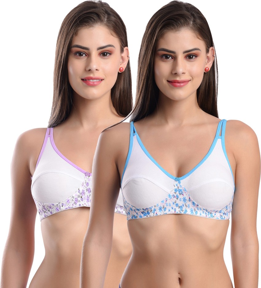 Buy Pack of 2 Non Padded T-Shirt Bra Online in India