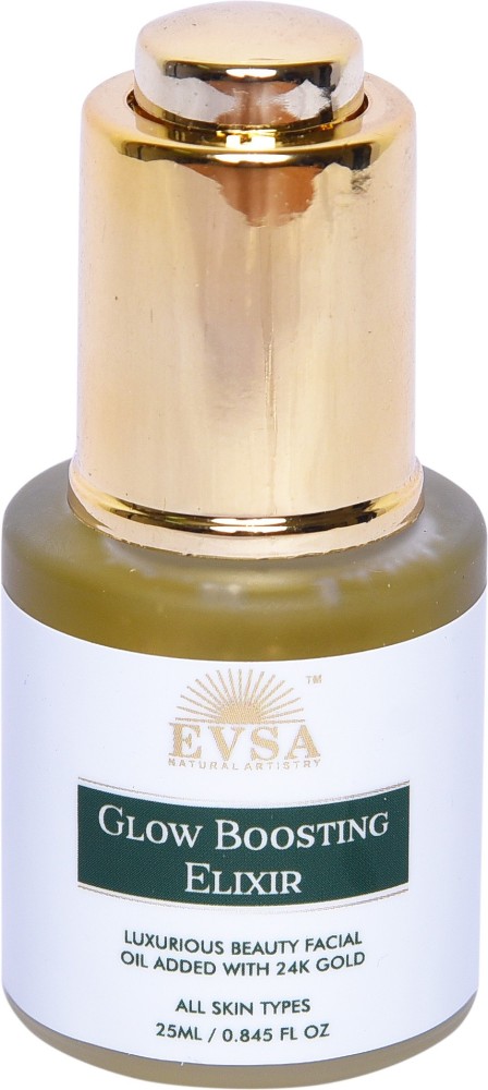 EVSA Premium Glow Boosting Elixir 25ml Oil with 24K Gold Natural