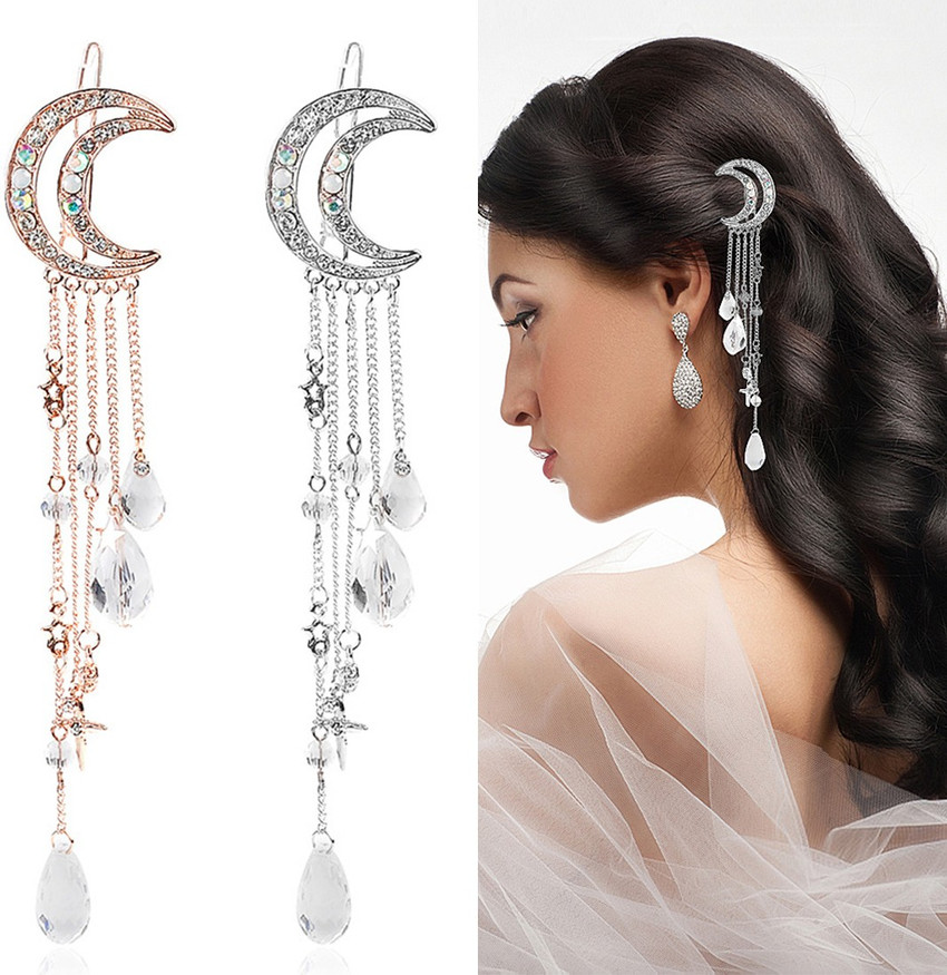 Moon tassel hair clip 2025