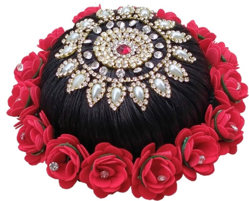 Andal Kondai for bridal decorations http://www.vadaamalar.com/bharatanatyam-accessories.html  | Indian bridal hairstyles, Bharatanatyam, Dance hairstyles