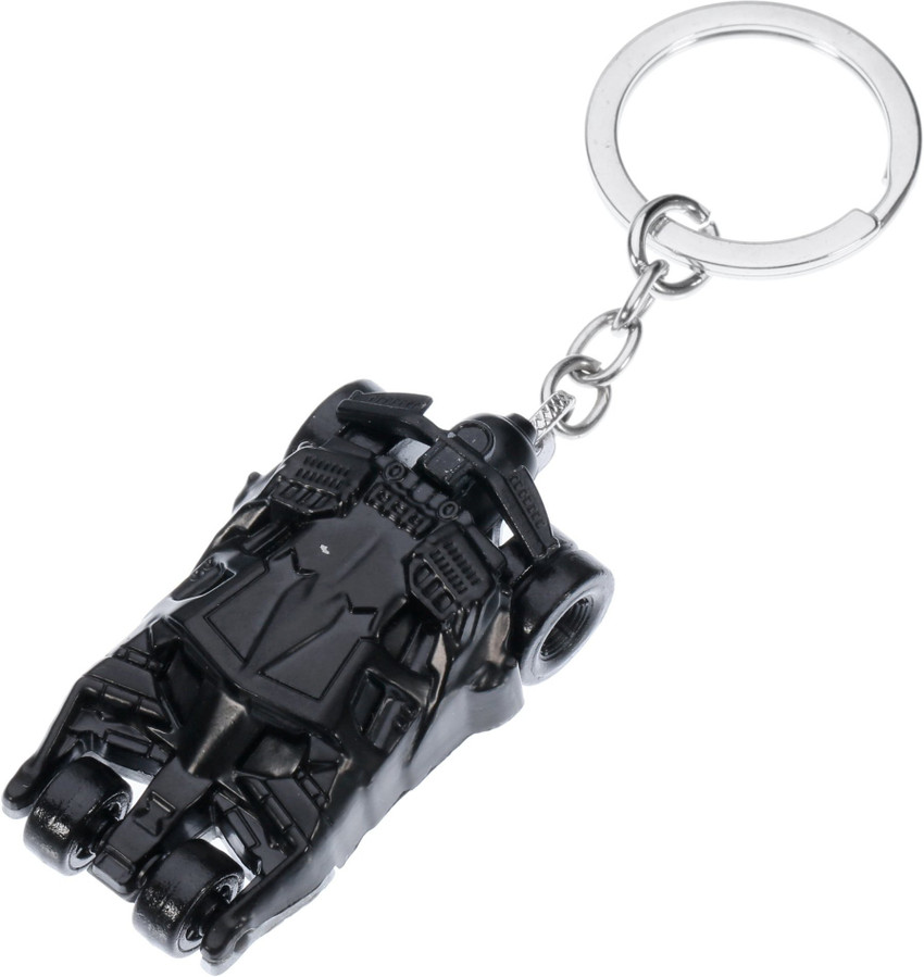 RVM Toys Batmobile Keychain Black Car of Batman Metal Key Chain