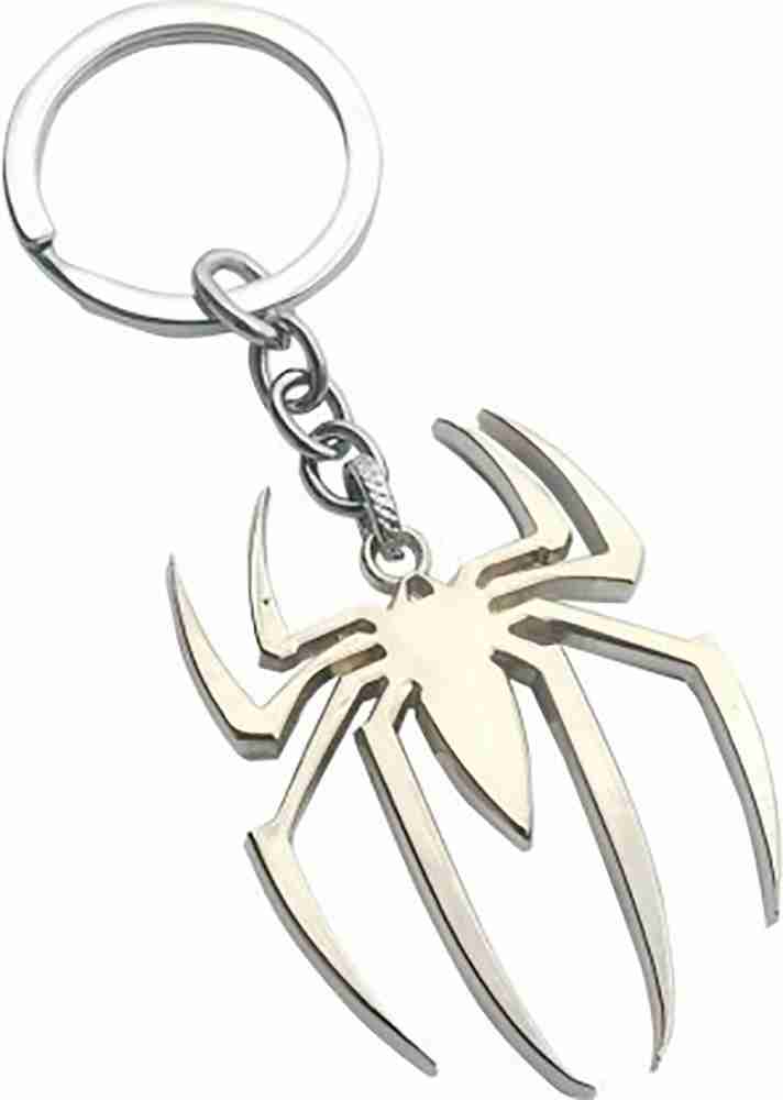RVM Toys Spiderman Keychain Silver Logo Metal Spider Man Key Chain for Car Bike Men Women Key Ring Key Chain Price in India Buy RVM Toys Spiderman Keychain Silver Logo Metal