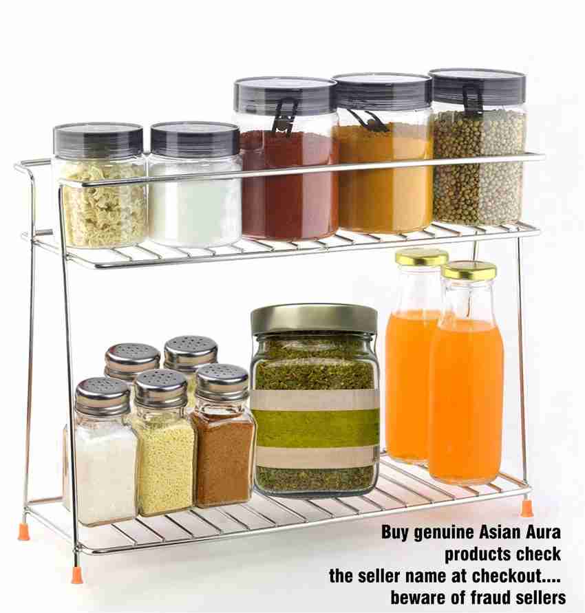 Asian Aura Containers Kitchen Rack Steel Price in India Buy Asian Aura Containers Kitchen Rack Steel online at Flipkart