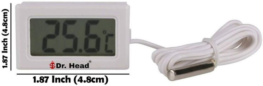 Robodo Mini LCD Digital Thermometer Sensor Wired for Room