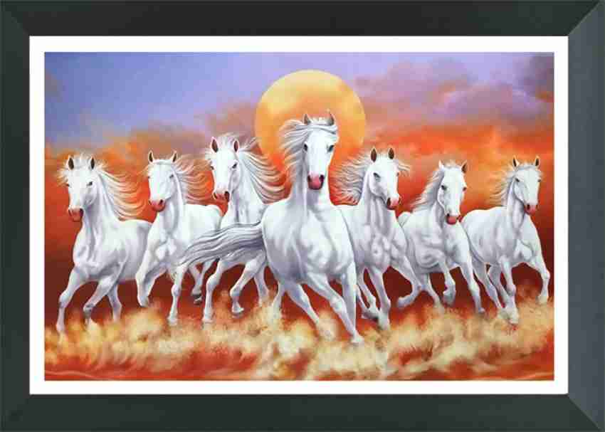 FRIZZY ARTS best Seven horse photo frame | multicolor | Seven 