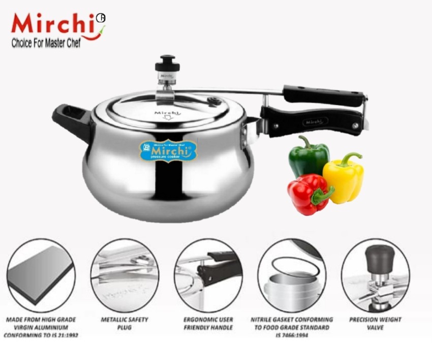 Mirchi 3 L Pressure Cooker Price in India Buy Mirchi 3 L