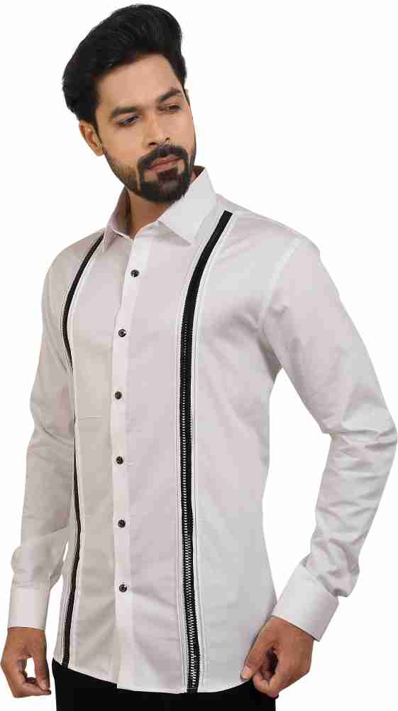 Apple Cut Fashion Men Self Design Casual White Shirt Buy Apple Cut Fashion Men Self Design Casual White Shirt Online at Best Prices in India Flipkart