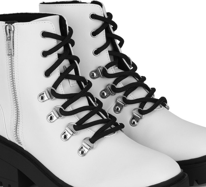 Skechers boots best sale womens white