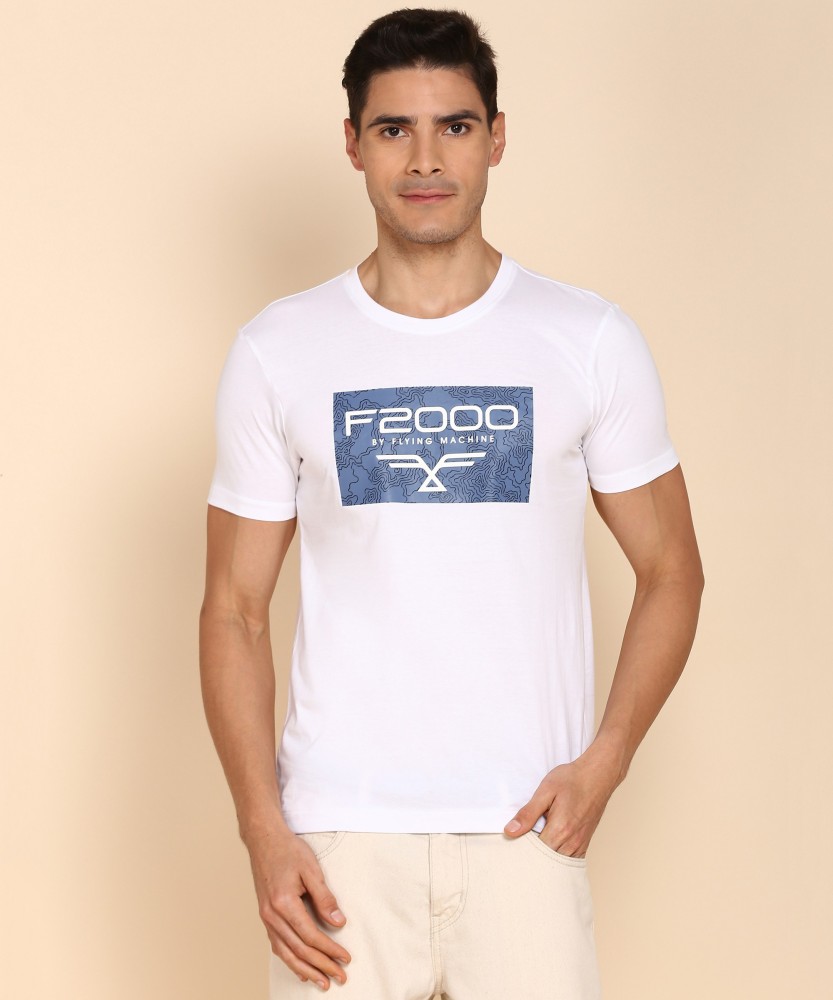 flying machine white t shirt