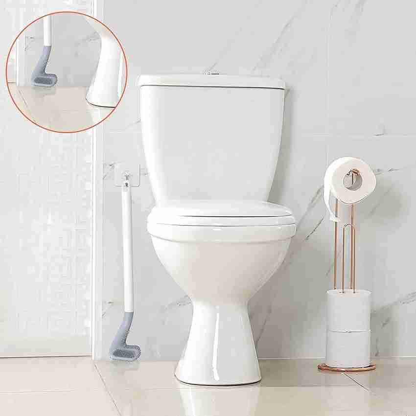 Disposable Toilet Brush with Long Handle Flexible Bathroom