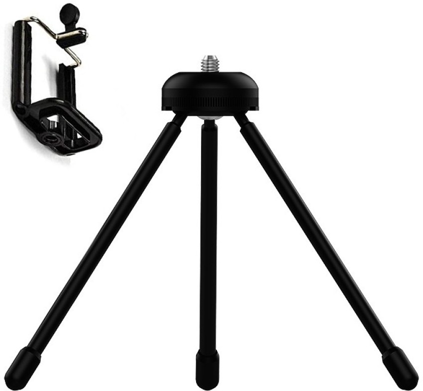 POZUB PZ 2.1 MINI IRON Tripod Stand With Clip ,HEAVY DUTY UNBREAKABLE  MOBILE 20 CM STAND