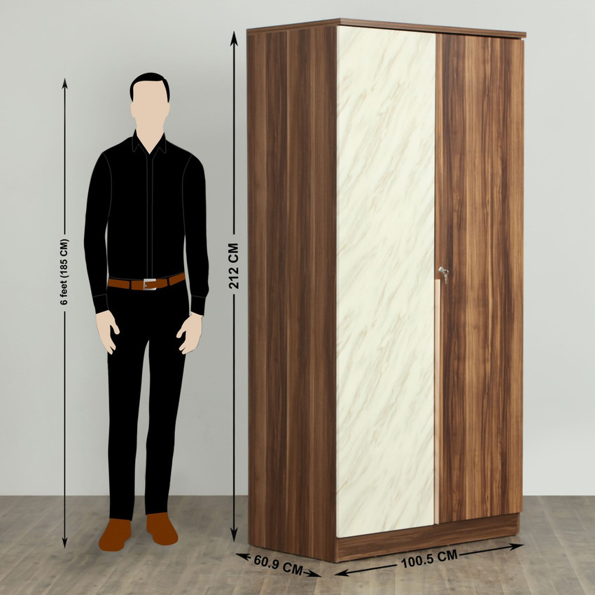 Home Centre Antonio Engineered Wood 2 Door Wardrobe Price in India