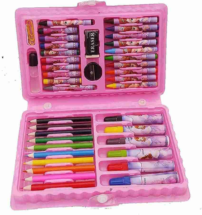 Pencil Box, 3 Pack, Assorted Colors, Plastic Crayon Box, Pencil
