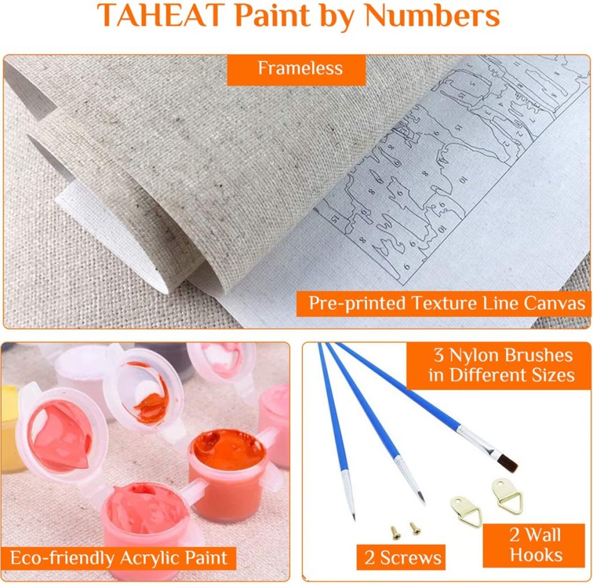 Oil Paint Brushes - Paint By Numbers