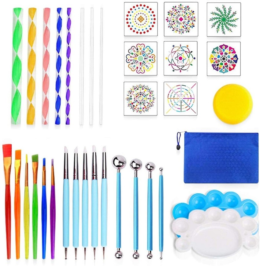 DIY Kit Set of 13 X Dotting Tool for Dot Painting, Mandala Stone Painting,  Dot Art Projects and Rock Painting 