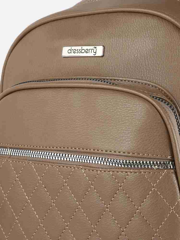 Dressberry Backpacks 23 L Laptop Backpack Brown Price in India Flipkart