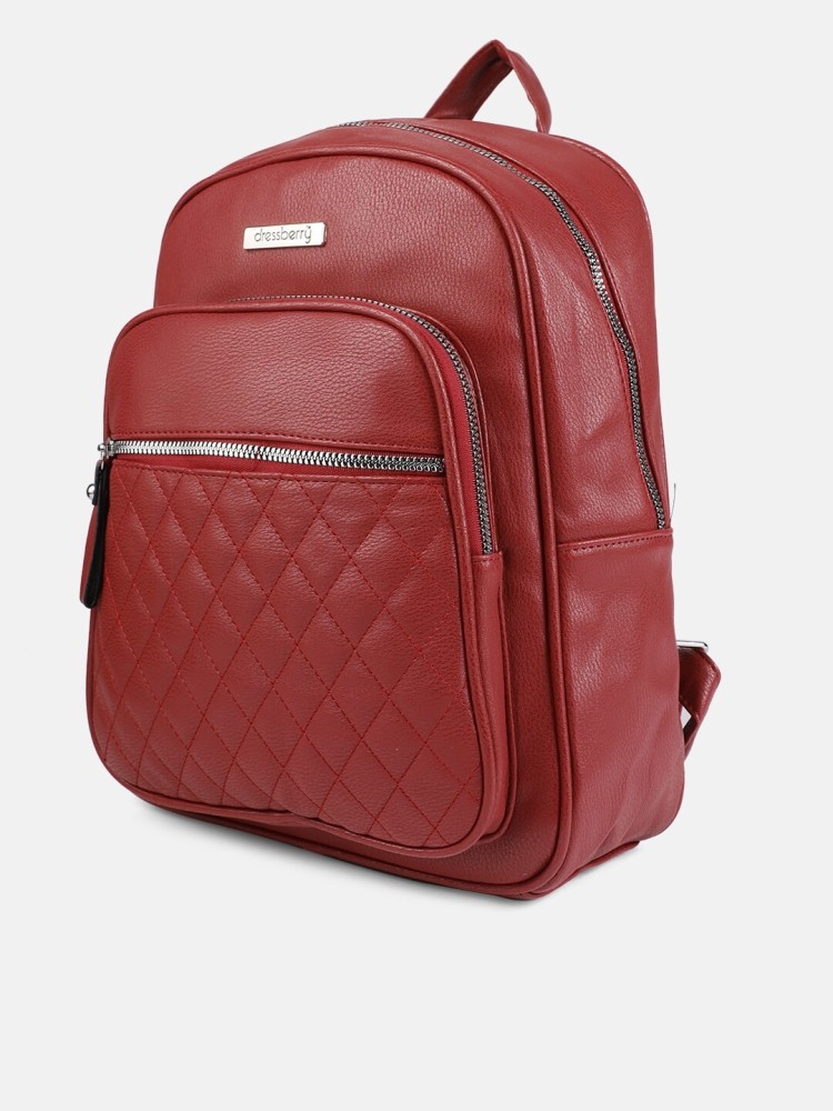 Dressberry Backpacks 23 L Laptop Backpack Red Price in India