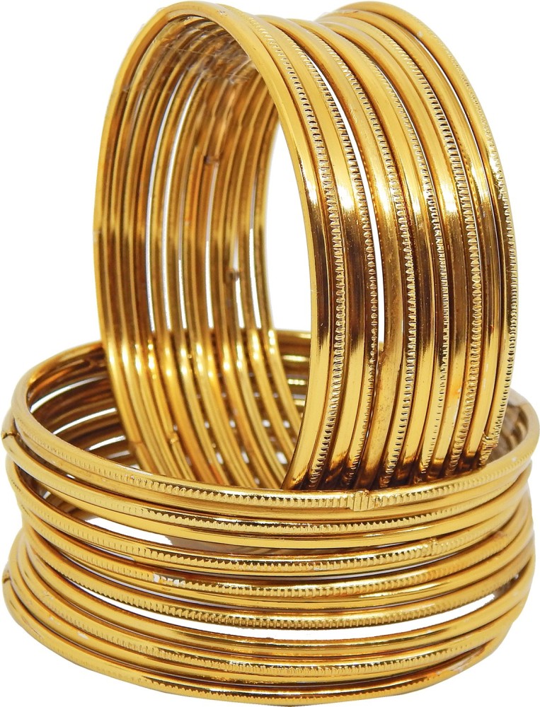 Gold metal online bangles