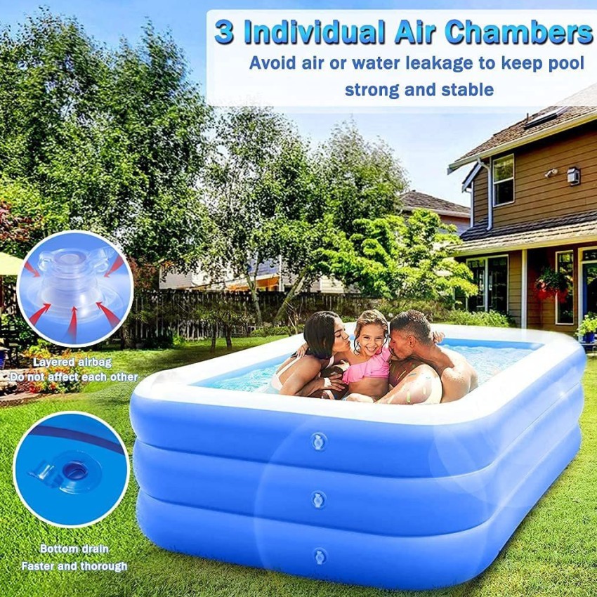 PISCINA Inflatable Swimming Pools Above Ground-10Ft-Swimming Pools for Kids  and Adults Outdoor,Backyard,Garden Price in India - Buy PISCINA Inflatable Swimming  Pools Above Ground-10Ft-Swimming Pools for Kids and Adults  Outdoor,Backyard,Garden online at