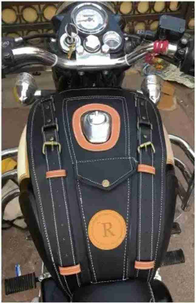 WHEETOYKART Petrol Tank Black Cover for Bullet Enfield Classic