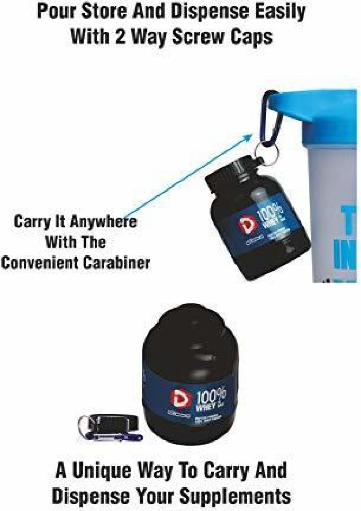 Buy TRUE INDIAN mini whey protein powder container with keychain plastic  portable fitness 30 ml Flask Online at Best Prices in India - Sports &  Fitness