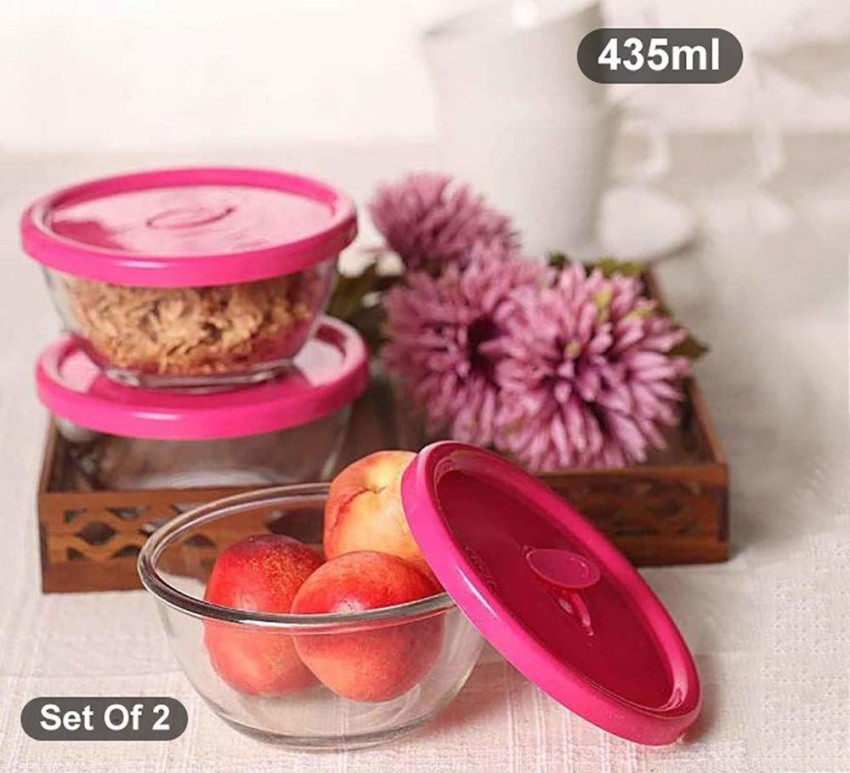 Tupperware New Small Square -A- Way Containers Set 2 of red Color