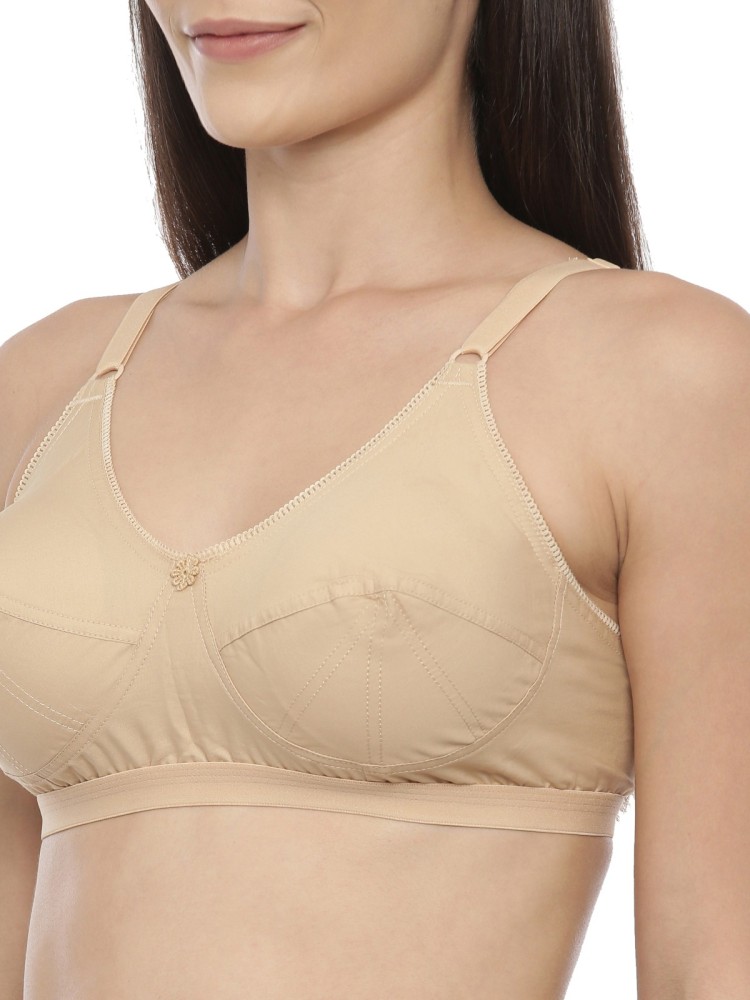 BLOSSOM Womens Cotton Plus Size Bra, Double Layered Bottom for