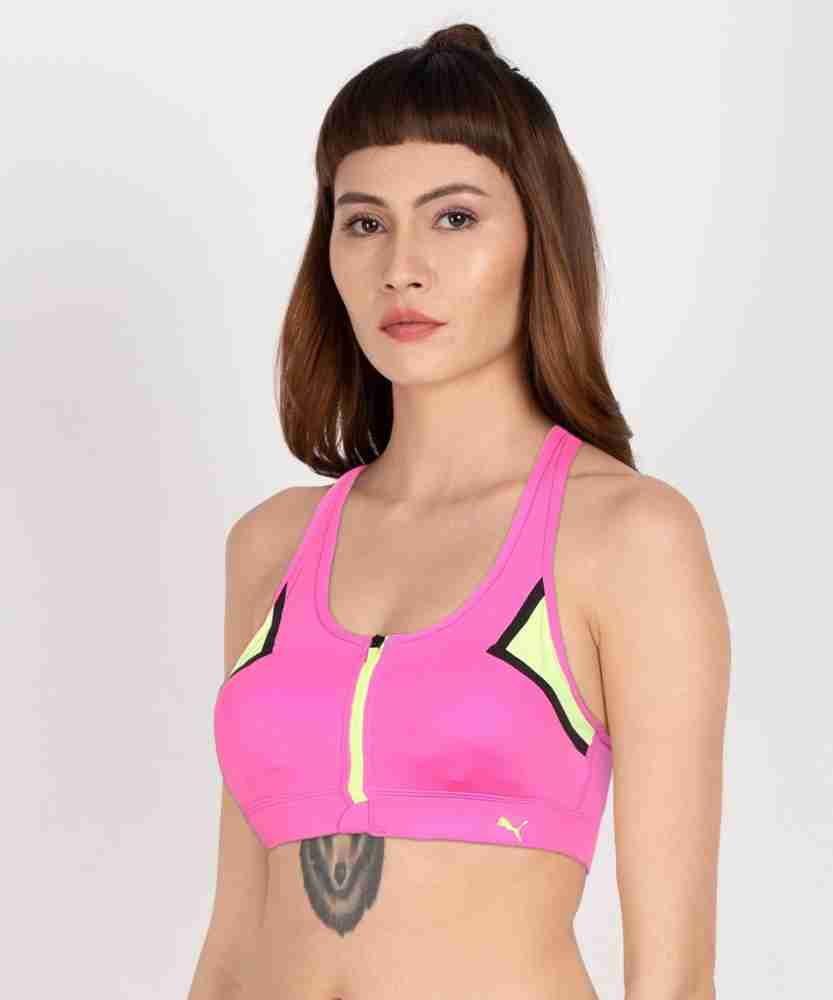 Puma Pink Sports Bra - Buy Puma Pink Sports Bra online in India