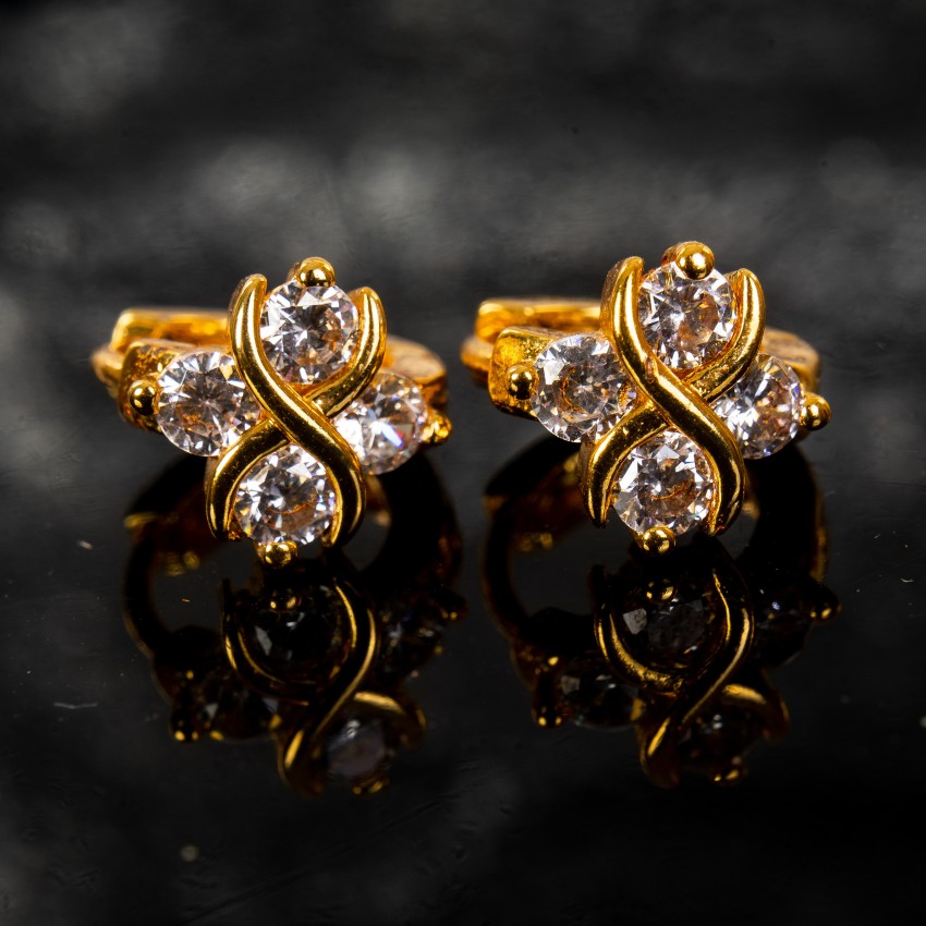 Designer Platinum Diamond Earrings for Women JL PT E OLS 3