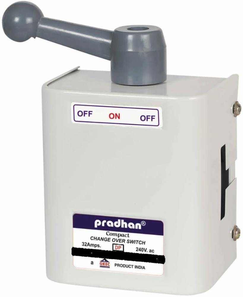 Pradhan Compact change over switches 32 Amps Double Pole (DP