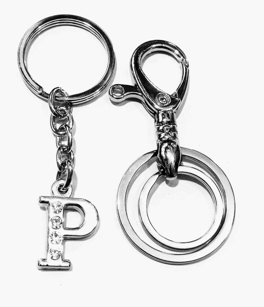 Letter p clearance keychain
