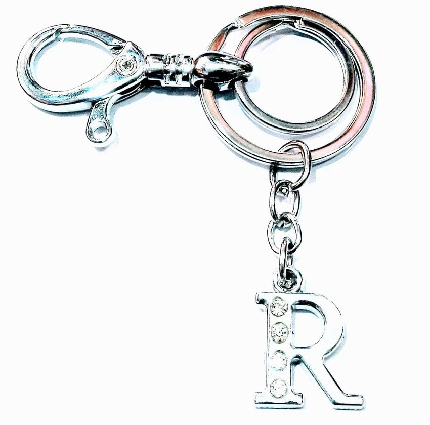 ROYALHUB KEY CHAIN COMBO LETTER R HOOK KEY CHAIN STYLISH SILVER PLATED SET OF 2 SILVER Key Chain Price in India Buy ROYALHUB KEY CHAIN COMBO LETTER R