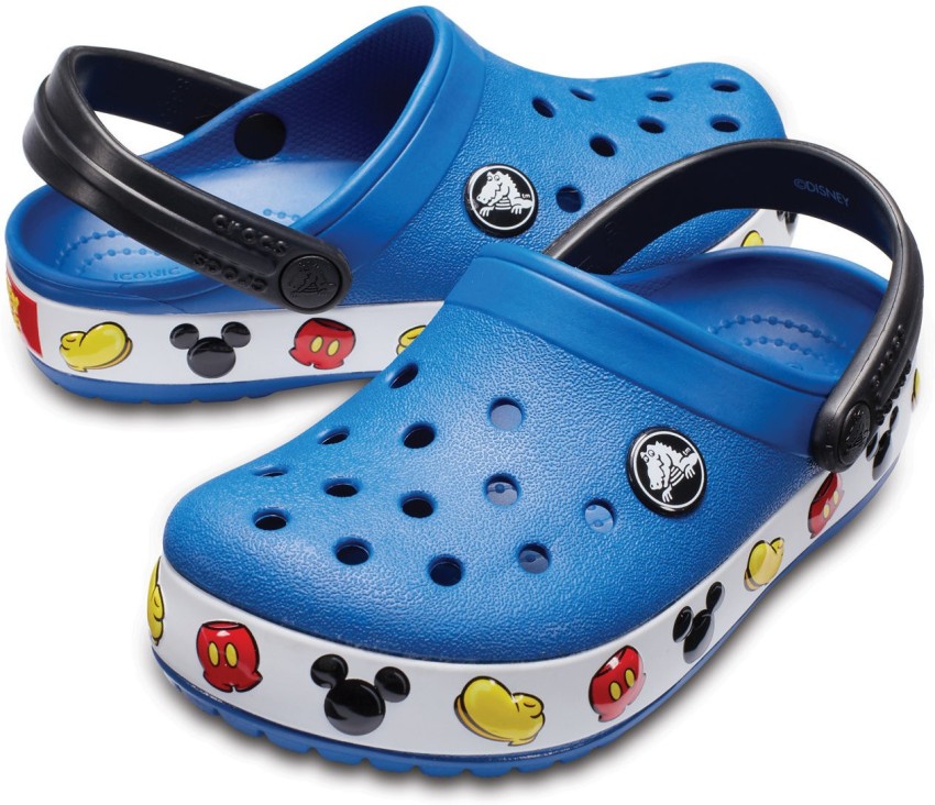 Blue mickey 2025 mouse crocs