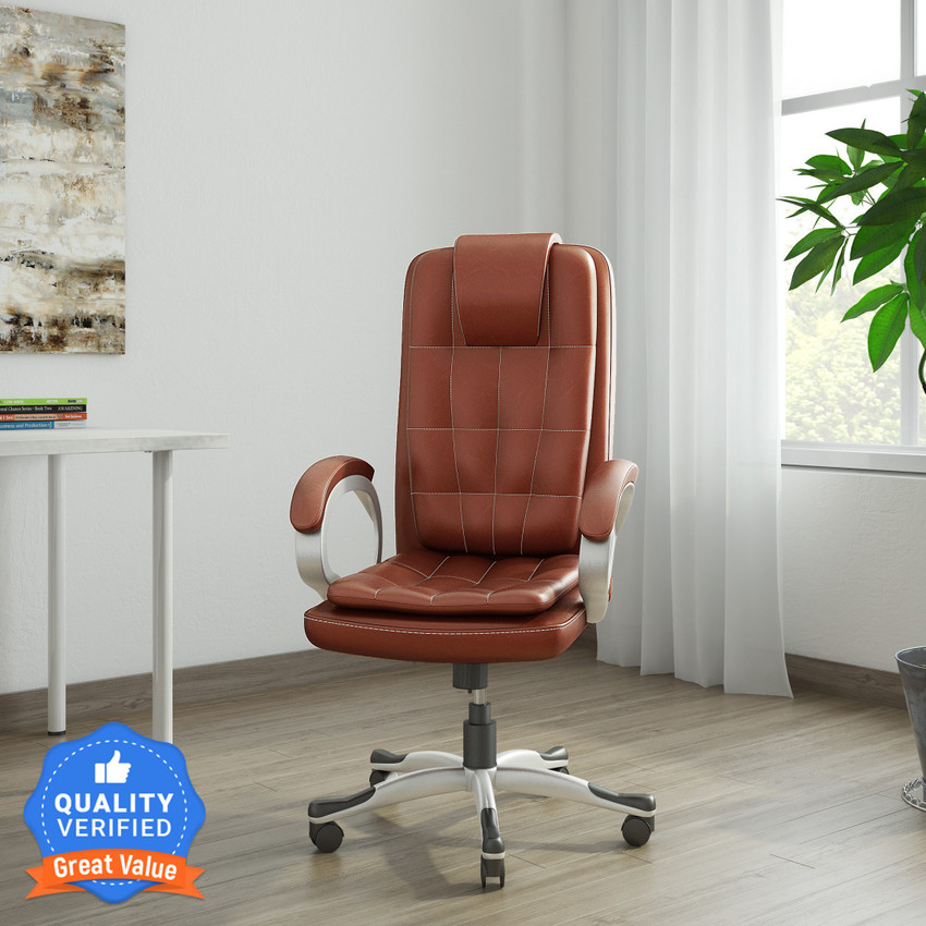Vj interior leatherette 2025 office arm chair