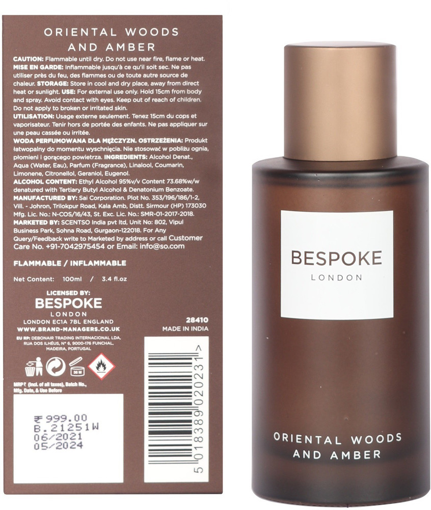 Bespoke london eau shop de parfum