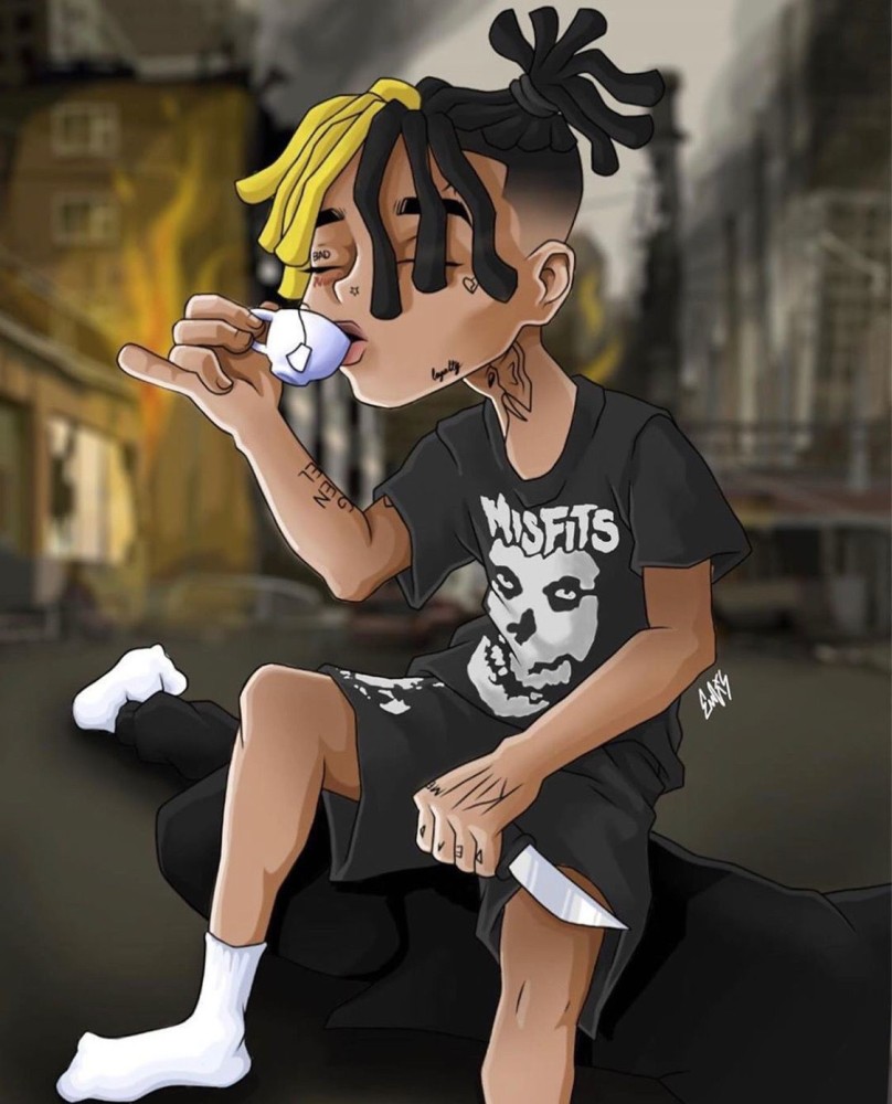 xxxtentacion cartoon POSTER - TRENDING POSTER WITH STRIPE TAPING FACILITY  Paper Print - Personalities, Decorative, Music posters in India - Buy art,  film, design, movie, music, nature and educational paintings/wallpapers at  Flipkart.com