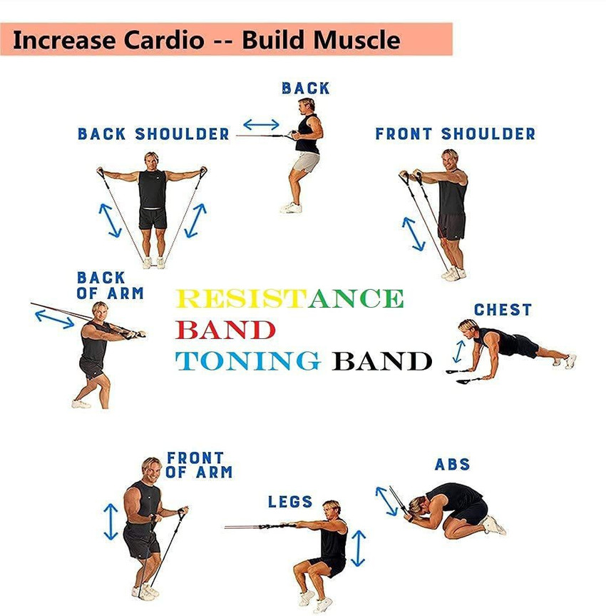 Fitness toning tube outlet