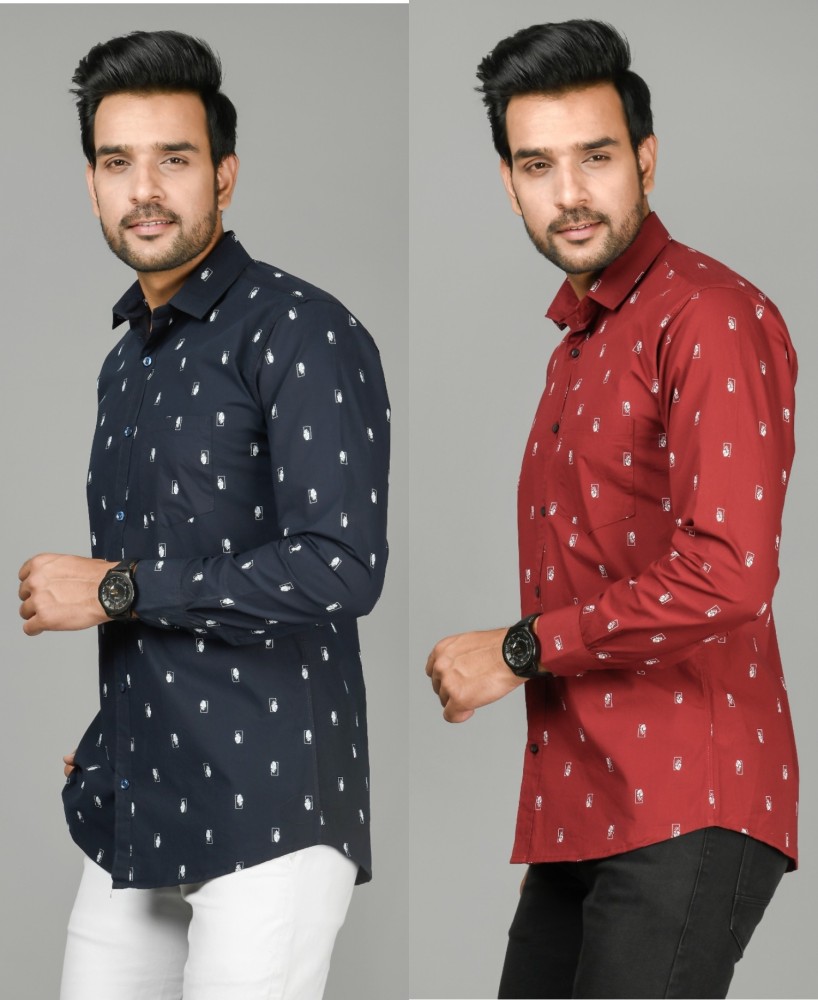 Buy Blue Shirts for Men by Mr Button Online