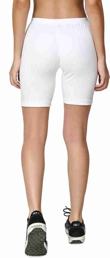 White bike clearance shorts womens