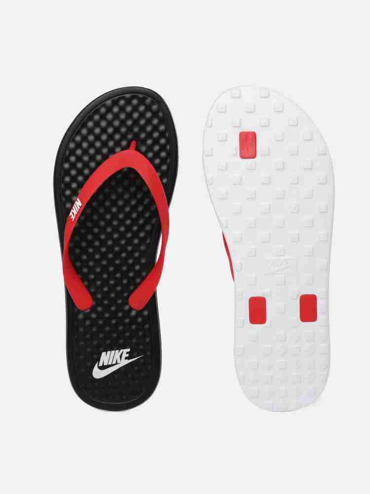 Nike slippers 2024 for men red