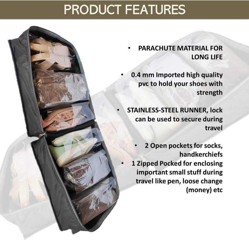iShine Multiple Shoe Travel Bag Multipurpose Organizer Footwear
