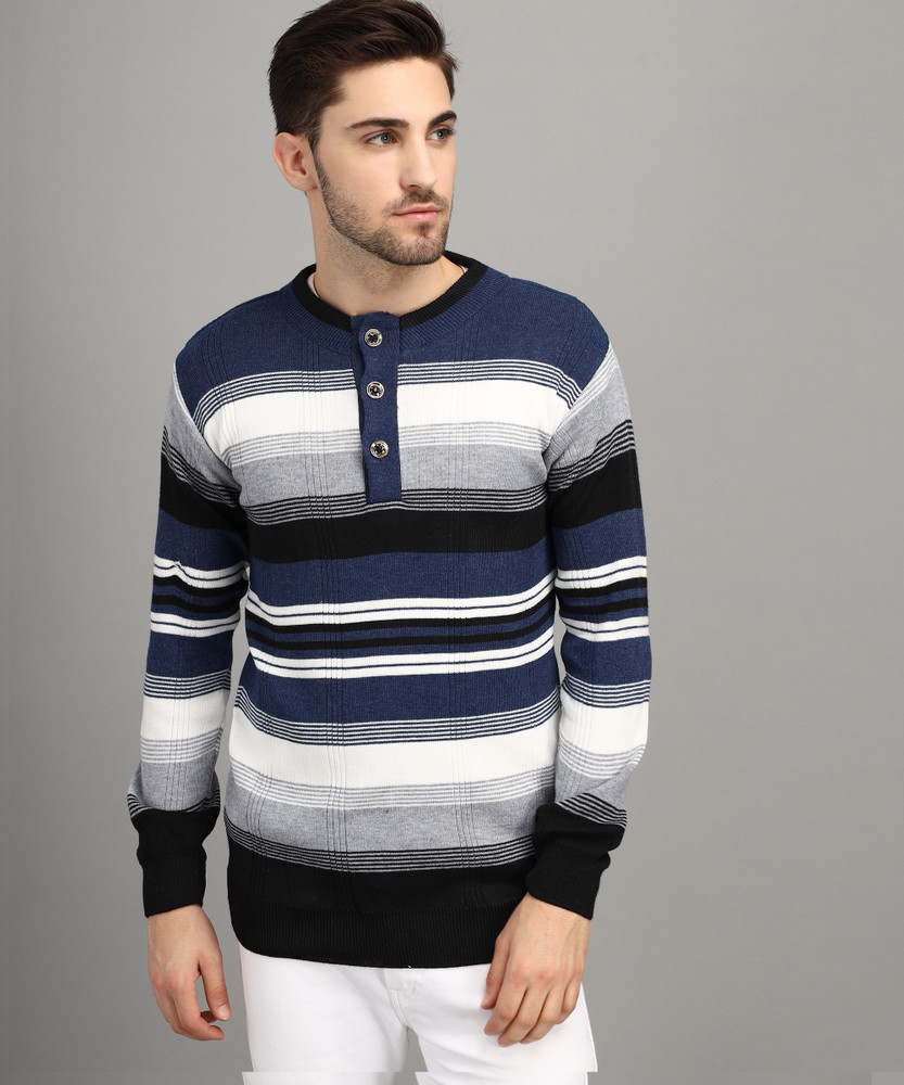 Fit N Fame Striped Round Neck Casual Men Dark Blue Sweater - Buy Fit N Fame  Striped Round Neck Casual Men Dark Blue Sweater Online at Best Prices in  India | Flipkart.com