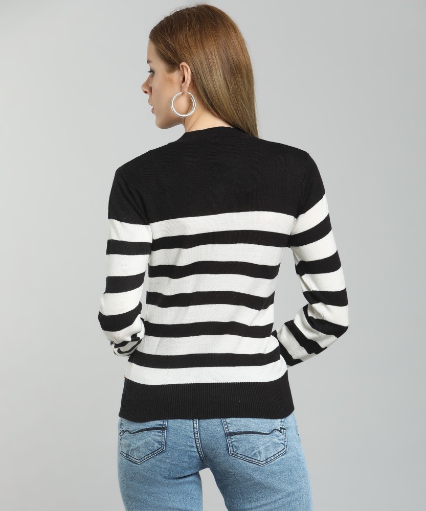 Black and white shop striped sweater womens