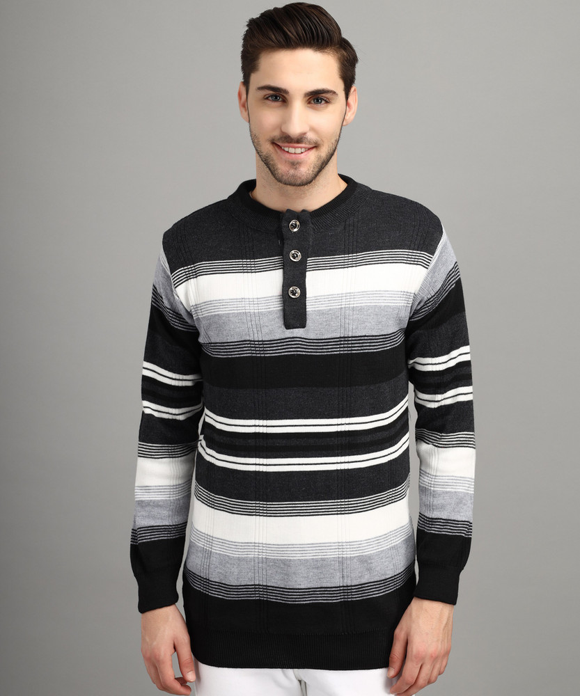 Trendy World Woven V Neck Casual Men Multicolor Sweater Buy