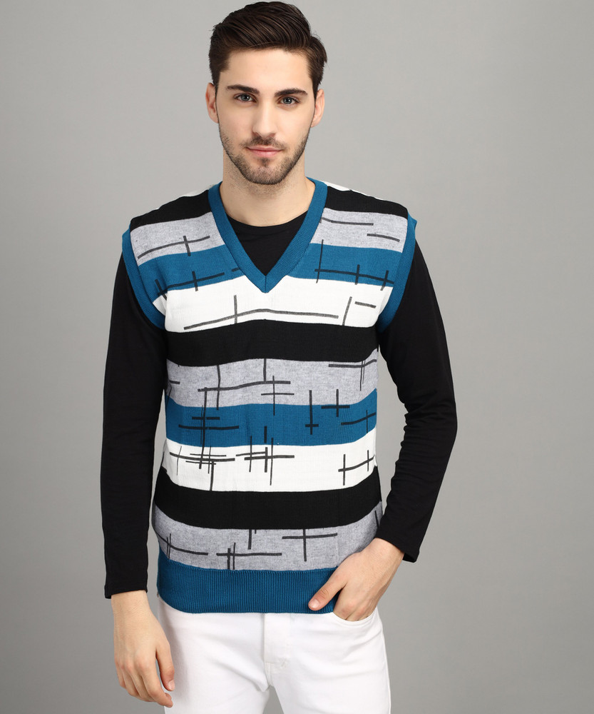 Trendy World Colorblock V Neck Casual Men Multicolor Sweater Buy
