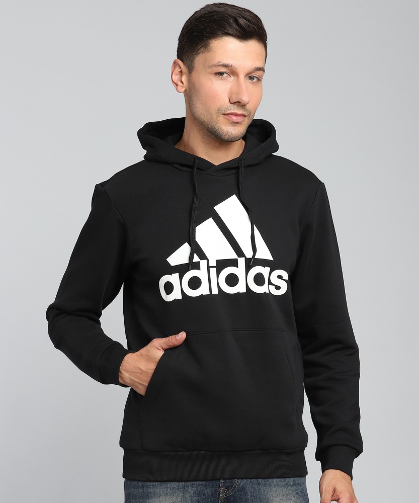 Adidas logo sleeve hoodie sale